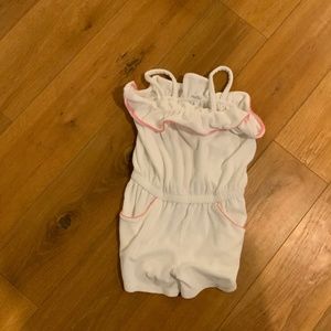 Janie and Jack White and Pink  Short Playsuit